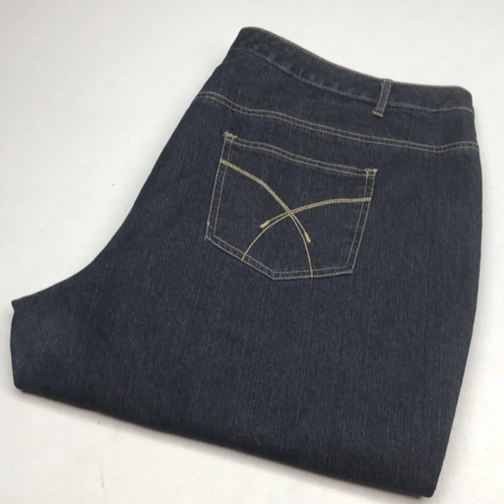 ADDITIONAL ELLE PETITE BELLA WIDE LEG BOOT JEANS SZ26 LN30 ⭐️
